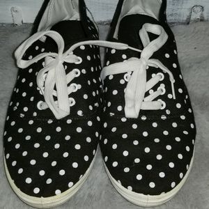 Black and white polka dot Sneakers